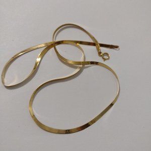 10 k Gold Herringbone Necklace | Approx. 16" | Made in Italy - 4 Scrap or Repair